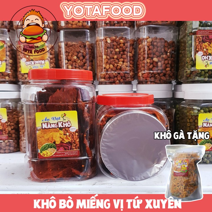 [Mã 158FMCGSALE giảm 7% đơn 500K] Khô bò miếng mềm vị Tứ Xuyên ( Thơm ngon đậm vị ) | Đồ ăn vặt Yotafood