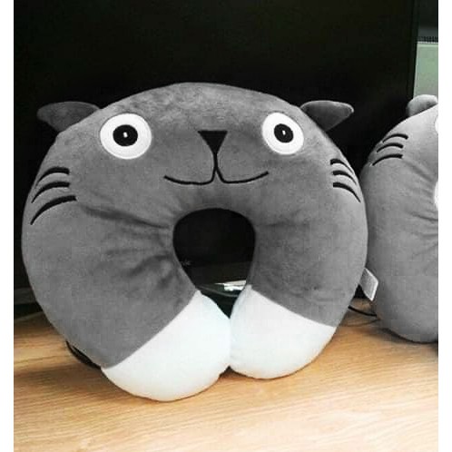 GỐI CHỮ U MÈO TOTORO U48 (MÀU XÁM)