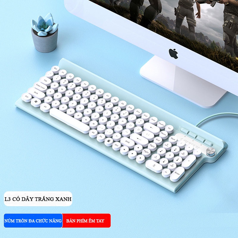 Bàn phím giả cơ L3 mẫu thiết kế mới lạ, bàn phím chơi game hoặc dùng cho văn phòng ( Tặng chuột và Miếng lót chuột )