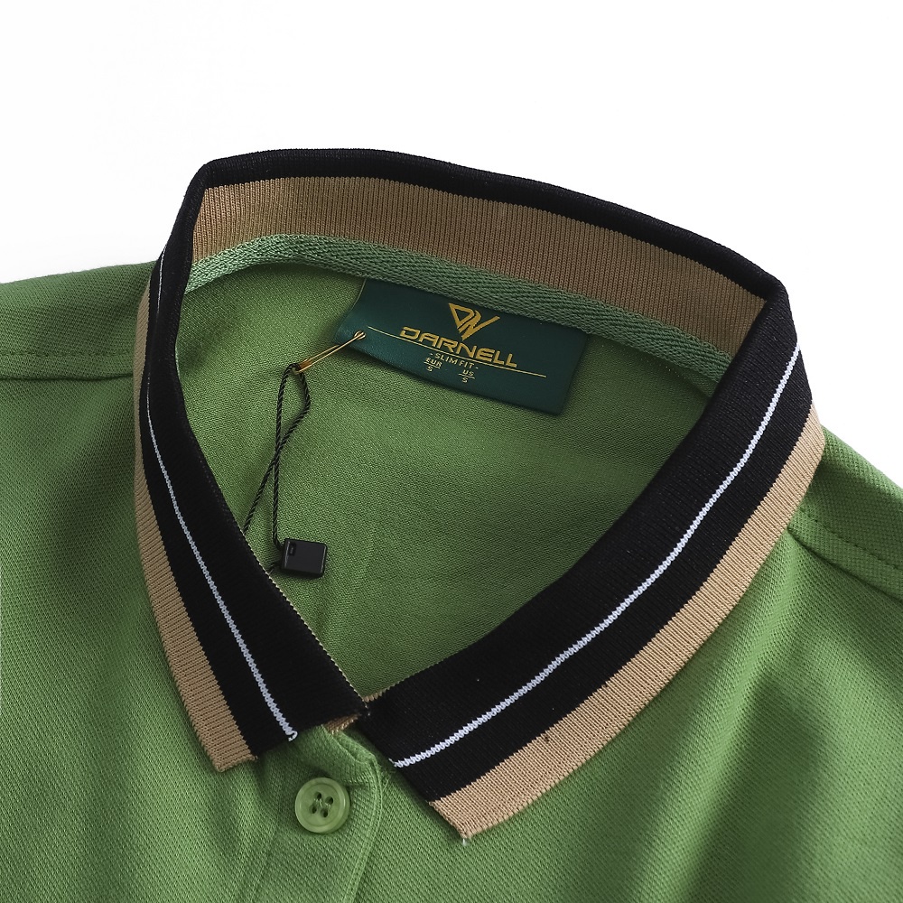 Áo thun polo nữ DARNELL dáng ôm tay ngắn chất cotton thấm hút mồ hôi mềm mịn bền đẹp DN4100