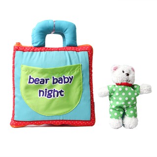 Sách vải bear baby night