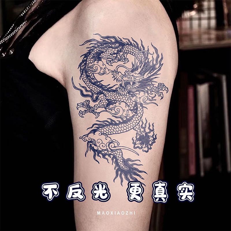 Hình xăm tạm thời hình rồng cá tính