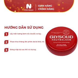 Kem Nẻ Glysolid Hautbalsam Cân Bằng Độ Ẩm Cho Da - 100 ml