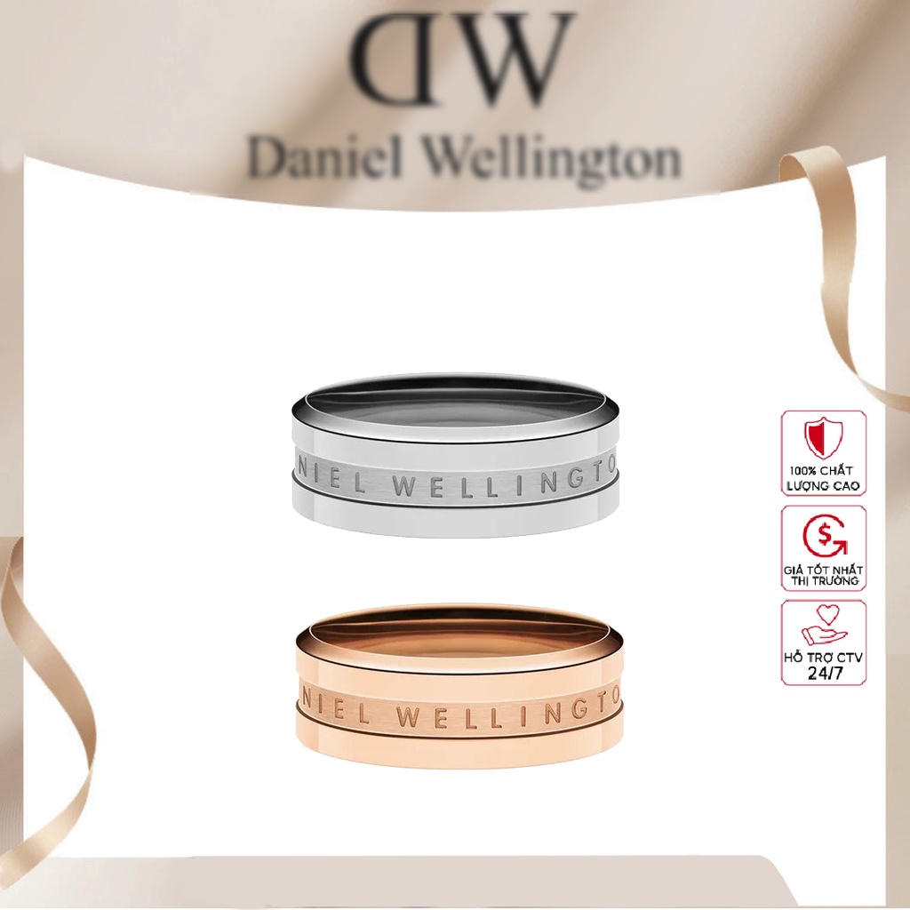 Nhẫn Daniel Wellington Elan Ring V3- Nhẫn DW hợp kim titan-Nhẫn chống gỉ ,phai màu-Khắc tên theo yêu cầu