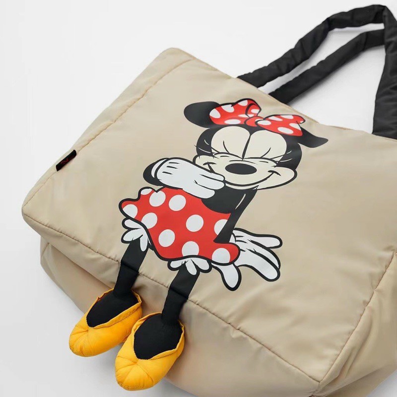 Túi đeo chéo Minnie màu be - RABBITSHOP