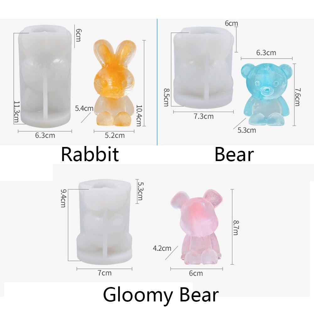 JANE Khuôn Làm Kem Hình Gấu 3D