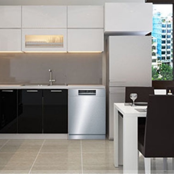 Máy rửa chén bát Bosch SMU68TS02E bán âm, mặt thép không gỉ, sang trọng