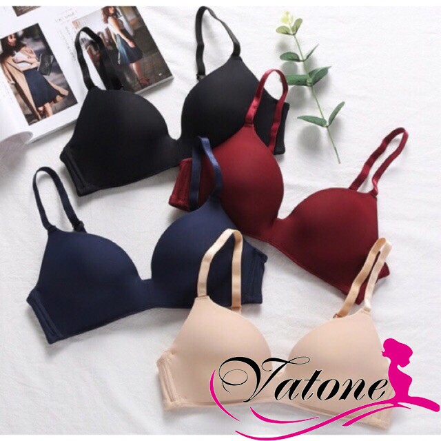 (HÀNG CAO CẤP) Áo lót su trơn không gọng mút mỏng xuất nhật AL09