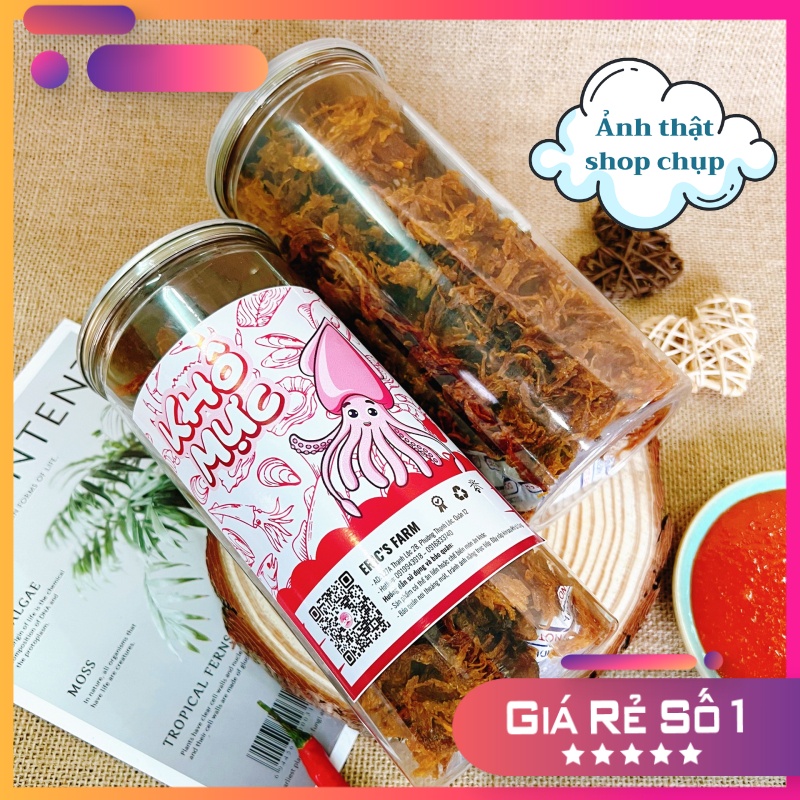 Mực xé tẩm vị Eric's Farm 250g, thấm vị, siêu ngon, ăn vặt Sài Gòn giá rẻ