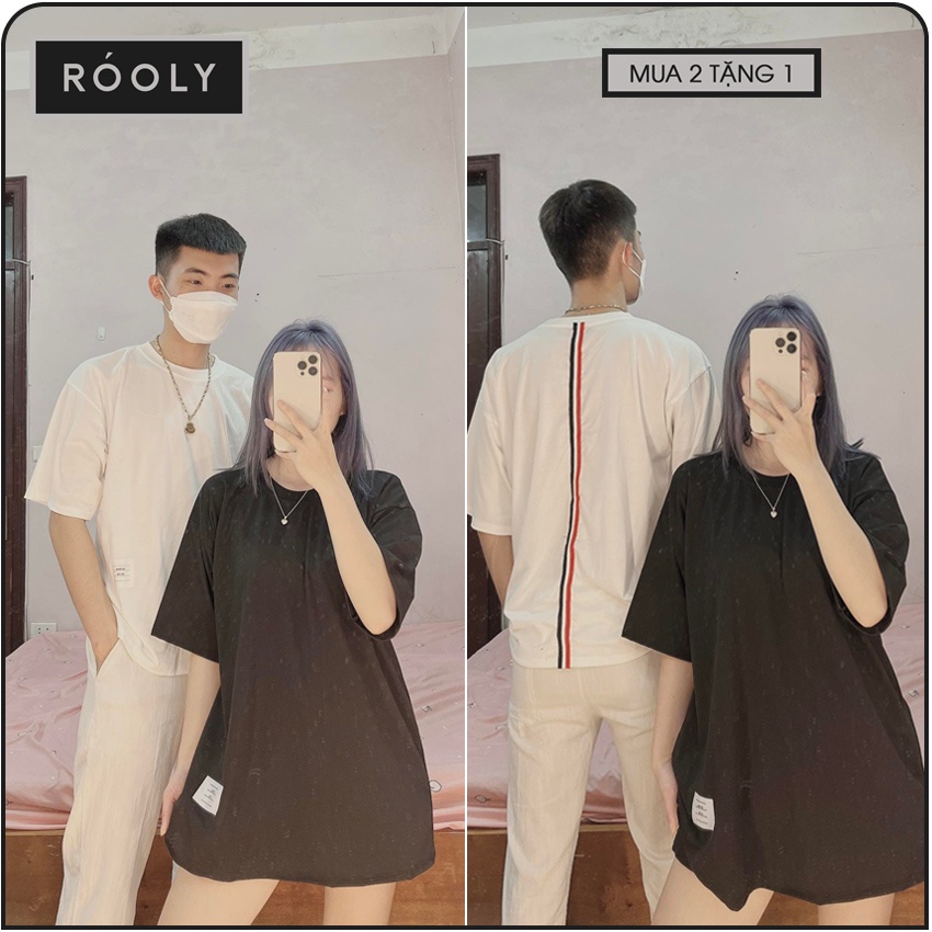 ÁO PHÔNG THOM SỌC DỌC LƯNG ROOLY - Áo Phông Sọc Lưng SL1 Ảnh Thật Kèm Video
