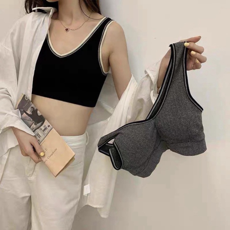 Áo Bra Tập Gym Thể Thao FREESHIP Bra Cotton Hàng Đẹp - Áo Ngực Không Gọng Dây Bản To  2.0 S1BRA08 S2