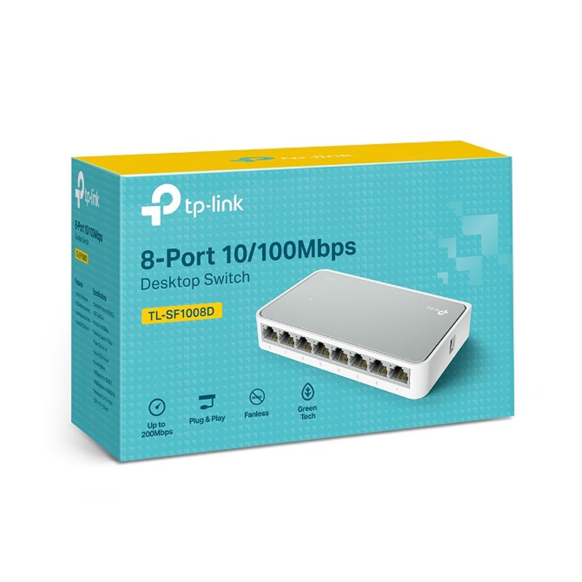 Bộ chia mạng TP Link TL SF1008D 8 cổng 10/100 mbs, bộ chia mạng chính hãng bảo hành 24 tháng