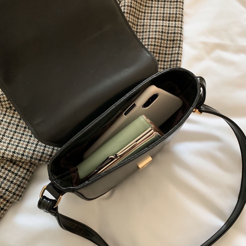 Túi Ulzzang Đeo Chéo Trơn Basic M16 Phong Cách Hàn Quốc