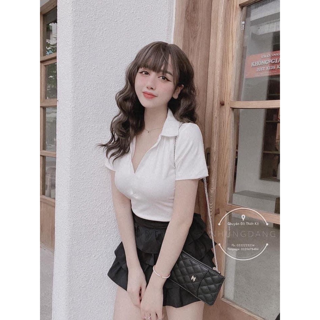 Áo Polo Cổ V STRADIVARIUS | BigBuy360 - bigbuy360.vn