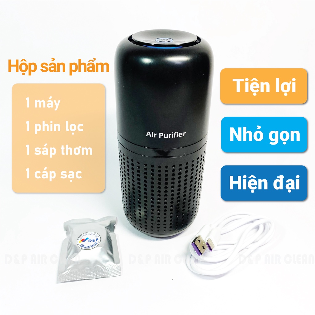 Máy Lọc Không Khí Ô Tô 🔷𝐅𝐑𝐄𝐄𝐒𝐇𝐈𝐏🔷 Ion Âm, Khử Mùi, Khử Trùng, Diệt Khuẩn, Lọc HEPA Sạch 99% Bụi Mịn, Bảo Hành 24 Tháng | BigBuy360 - bigbuy360.vn