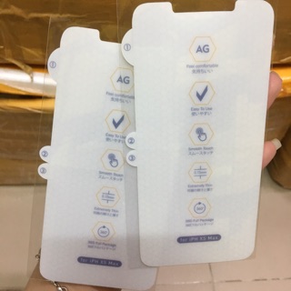 Dán PPF nhám AG chống vân tay iphone XS max/ iphone 11 6.5 inch 2019( mặt trước)