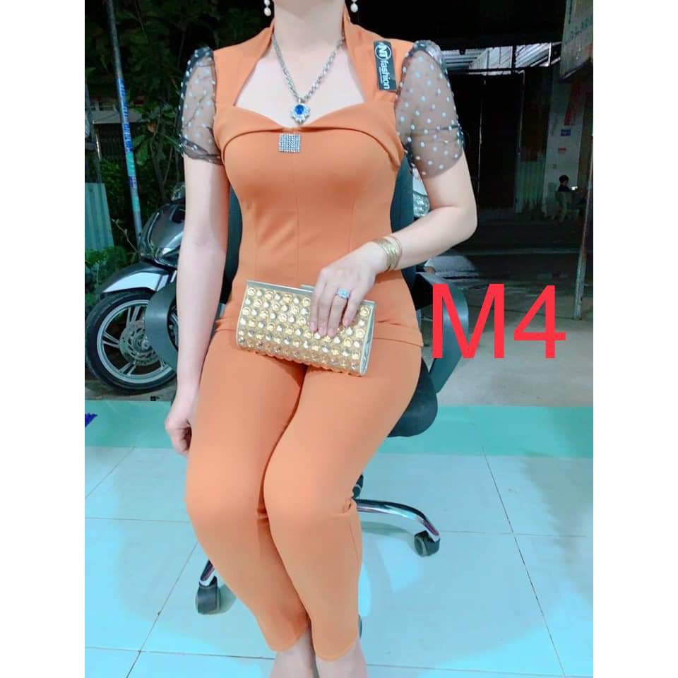 Đồ Bộ Nữ Tay Ren Chấm Bi Chất Cát Hàn Mềm Mịn, Không Nhăn, Không Xù | BigBuy360 - bigbuy360.vn