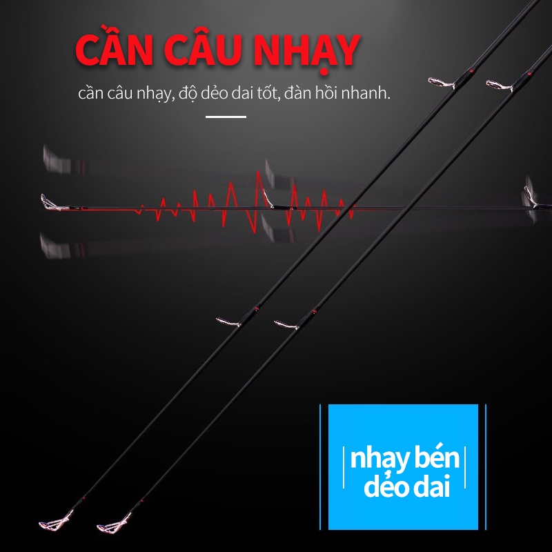 Bộ Cần Câu Lure Carbon ML 1.8M2.1M Súng ống đơn Tay quay bánh xe thả nước Tay cầm thẳng Bánh xe quay Trọn bộ Cần câu L