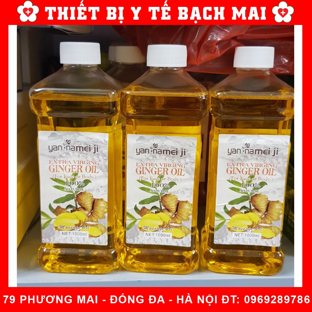 Tinh dầu Gừng massage Giảm Béo Thông Kinh Lạc [Chai 500ml]