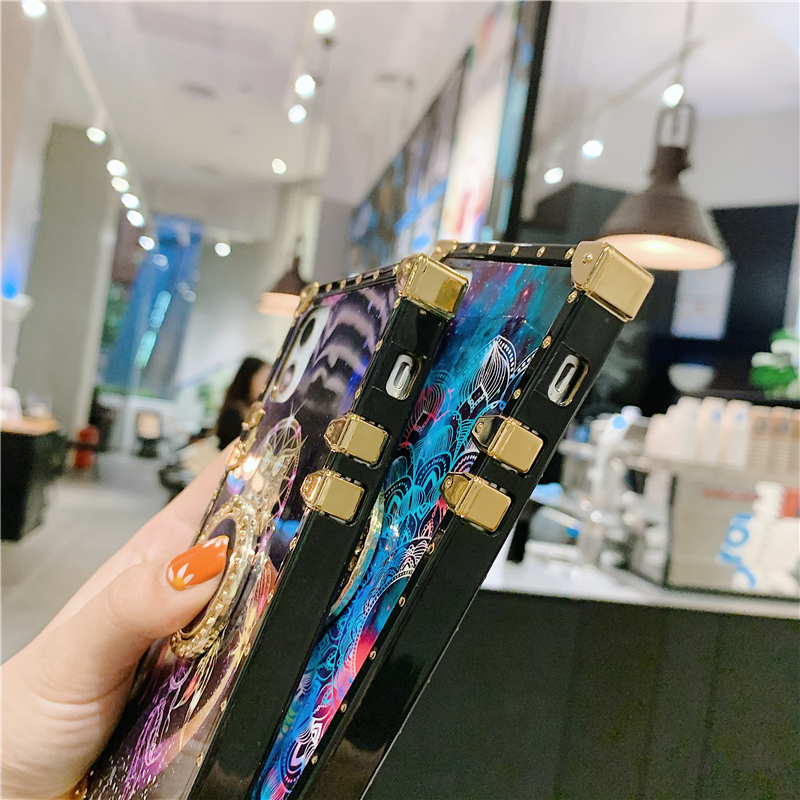 Ốp điện thoại dreamcatcher có nhẫn đỡ thích hợp cho IPHONE 6 6S 7 8 PLUS X XS MAX XR 11 12 13 PRO MAX SE 2020 13 MINI