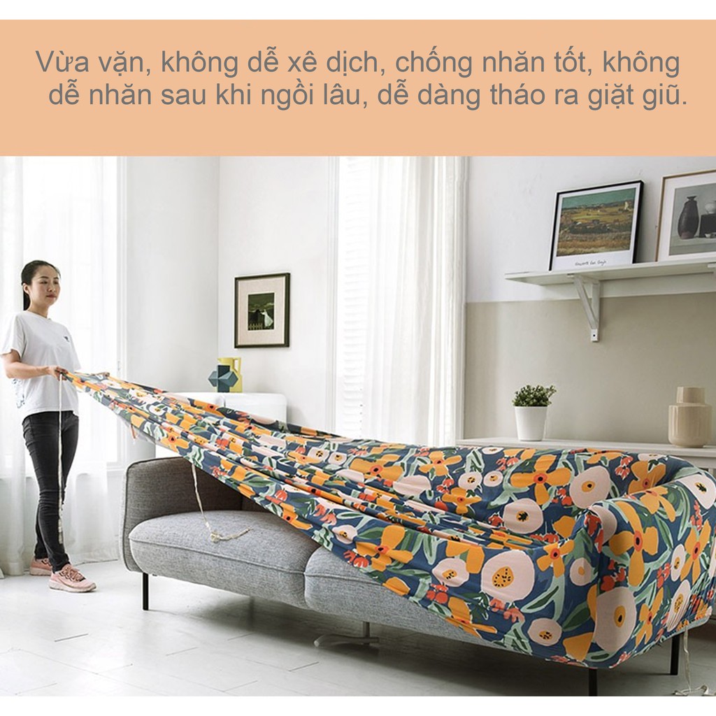 Vỏ bọc ghế sofa Đơn giản kiểu Bắc Âu lười dày Bốn mùa phổ thông bao trọn gói đa năng bọc ghế sofa đàn hồi chống trầy