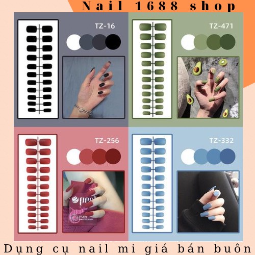 móng tay giả nailbox 24 móng mã TZ ( tặng kèm 1 keo dán )