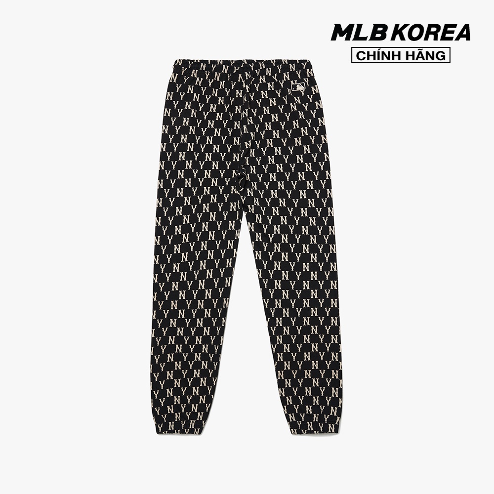 MLB - Quần jogger lưng thun Monogram Allover 3ATPM0121-50BKS