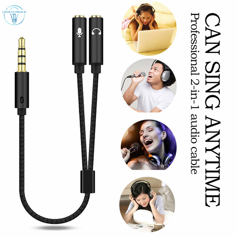 Cáp Chuyển Đổi Âm Thanh Jack 3.5mm 3.5mm Sang 2 Đầu Cái