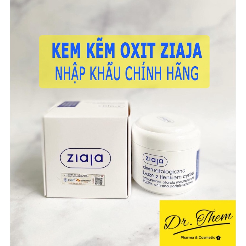 ✅[CHÍNH HÃNG] Kem Kẽm Oxit - Ziaja Dermatological Base with Zinc Oxide 80g