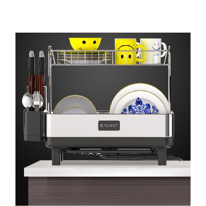 Giá để bát  2 tầng sinoart 2 tầng cao cấp