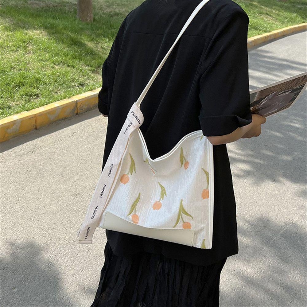 Túi Tote Đeo Chéo In Họa Tiết Hoa Xinh Xắn Dành Cho Nữ MIHAN1