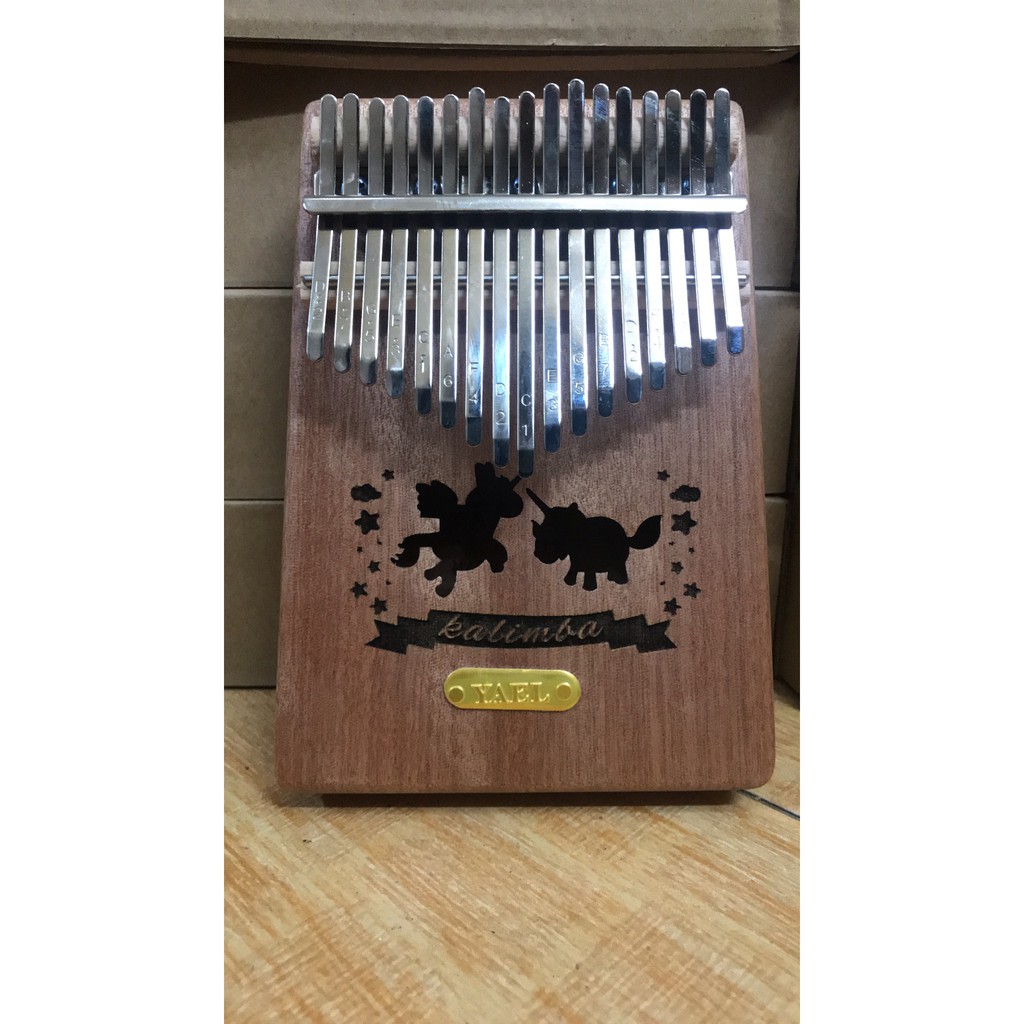 Đàn Kalimba Woim  17 phím gỗ tròn xanh - Thumb Piano 17 keys - HÀNG CÓ SẴN