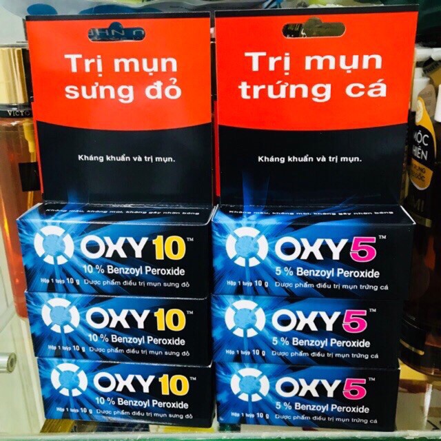 Gel bôi mụn sưng đỏ Oxy 5 Oxy 10