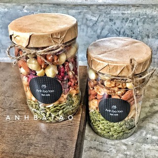 Hạt Mixed nut 5 hạt dinh dưỡng nhập khẩu (macca, hạnh nhân, hạt điều, óc chó, bí xanh)
