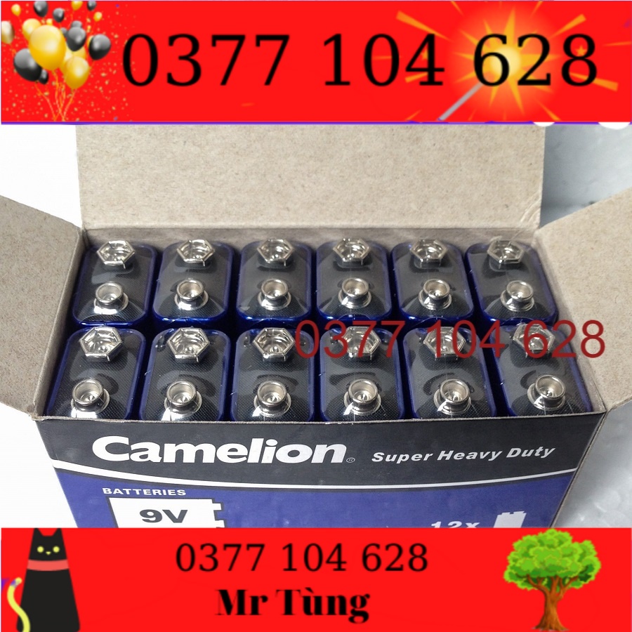 2 Viên Pin 9V Camelion Chính Hãng - 6F22 Vỉ 1 Viên .