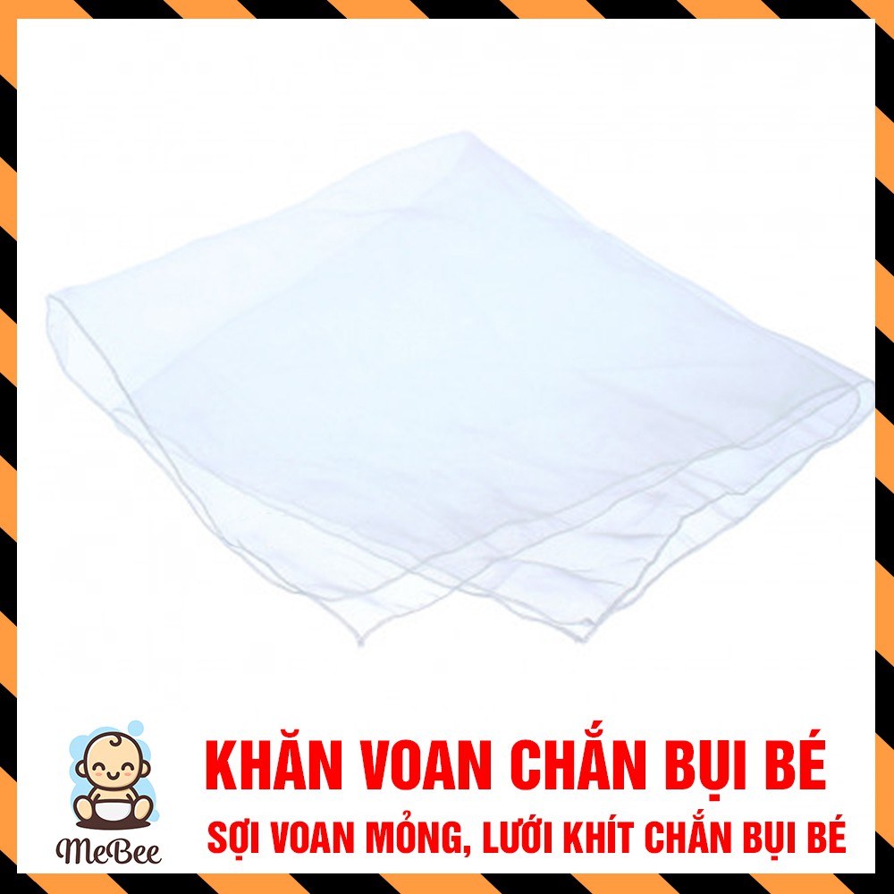 Khăn voan (bông bay) che mặt chắn bụi, cản gió cho bé