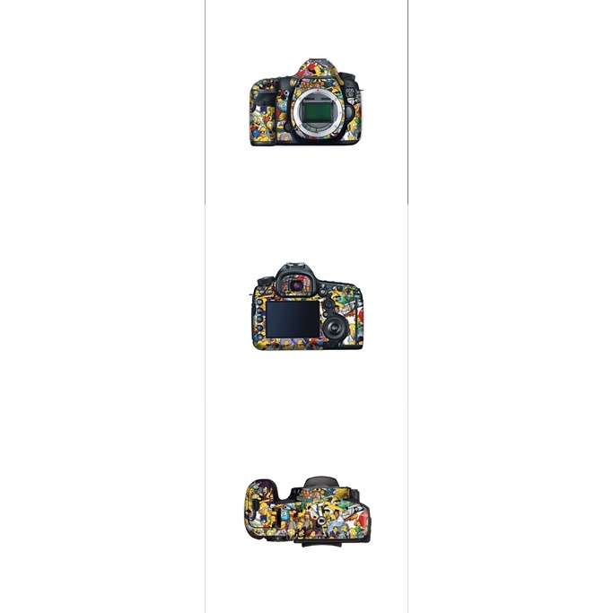 Combo Skin dành cho máy ảnh Body + Lens in hình theo yêu cầu cho Canon LG Sony Nikon Fujifilm decal máy ảnh 3M