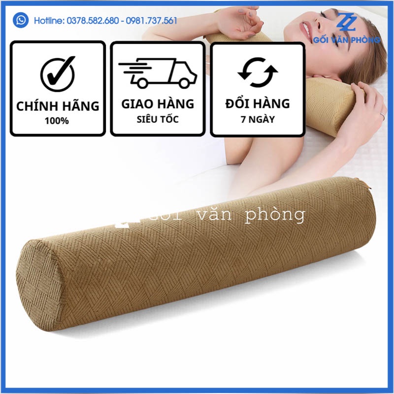 Gối Ngủ Đa Năng Cao Su Non Trụ Dài ZURIPILLOW GLN05