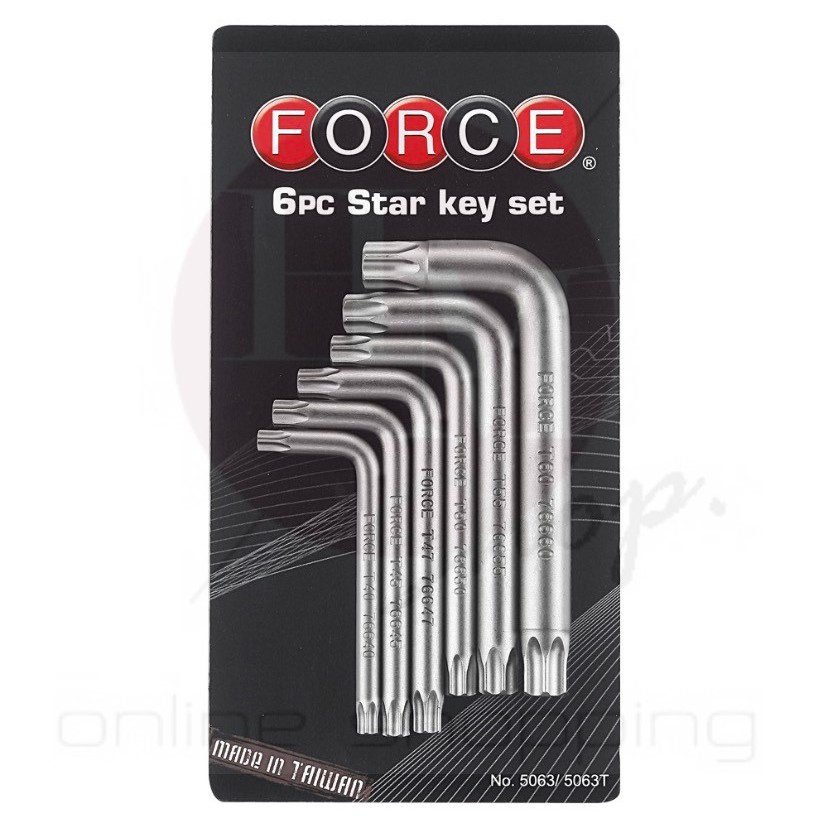 Bộ cờ lê uốn 6 mảnh FORCE 5063 Kích thước T40 T45 T47 T50 T55 T60