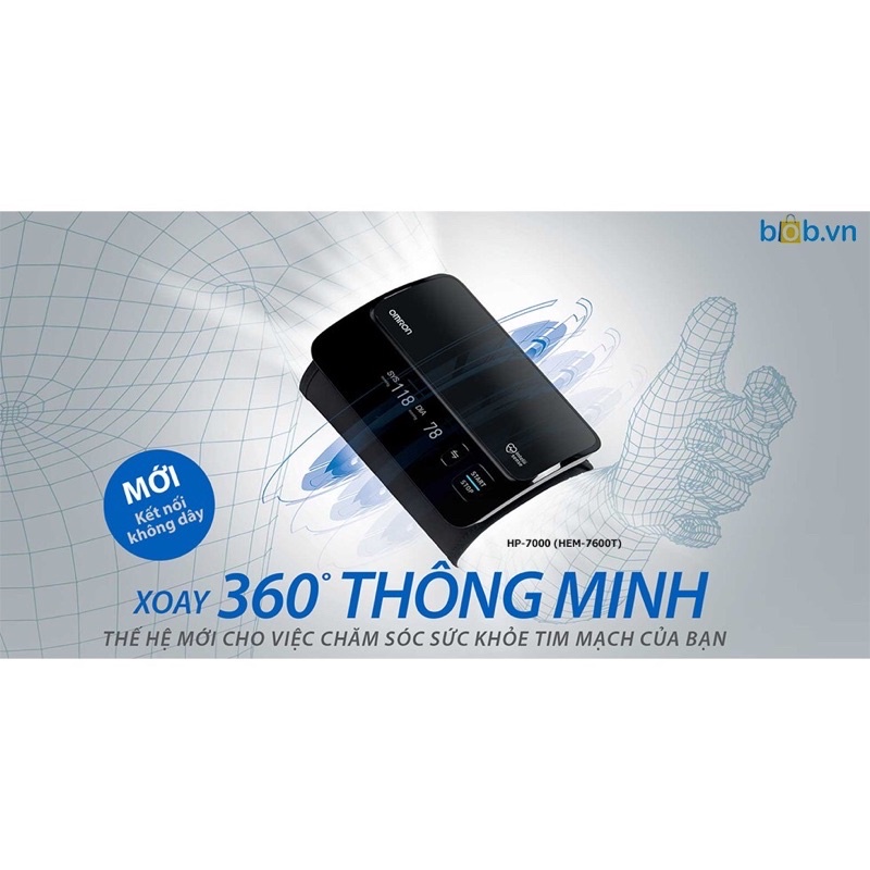 Máy đo huyết áp siêu thông minh HEM-7600T