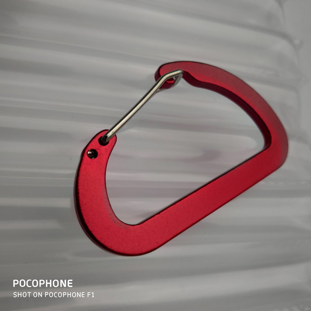 Móc Khoá D 8cm Bản Nhôm Đặc Siêu Cứng Khoá siêu Bền