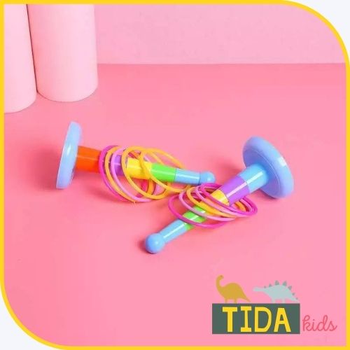 Ném Vòng Vào Trụ ⚡ HOT TREND ⚡ Đồ Chơi Tăng Cường Khả Năng Tập Trung, Kiên Nhẫn Cho Bé, Đồ Chơi Giải Trí TIDA KIDS SHOP