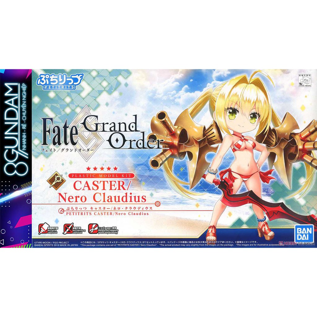 Mô Hình Lắp Ráp FGO Petitrits Caster / Nero Claudius (tặng kèm base)