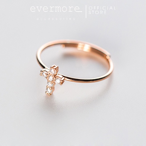 Nhẫn bạc Ý 925 thánh giá Holy Cross - EVERMORE thanh lịch, minimalism - N030