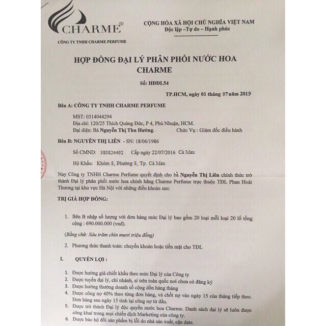 [Chính Hãng 100%] Charme Adore (50ml) - Nước Hoa Nữ | BigBuy360 - bigbuy360.vn