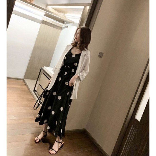 Đầm Bigsize Nữ (45-75kg) Size M L XL XXL Váy Maxi 2 Dây Xinh Xắn