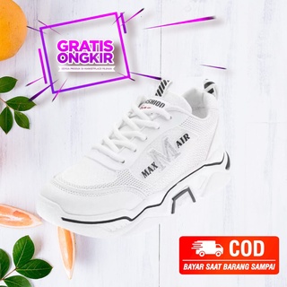 Giày Thể Thao Buộc Dây Màu Trắng Đen Nhập Khẩu Từ Hàn Quốc Cho Nữ Tuổi Teen