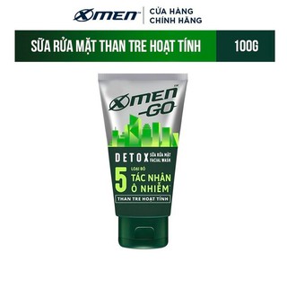 Sữa rửa mặt X-Men Go DETOX Than Tre Hoạt Tính 100G