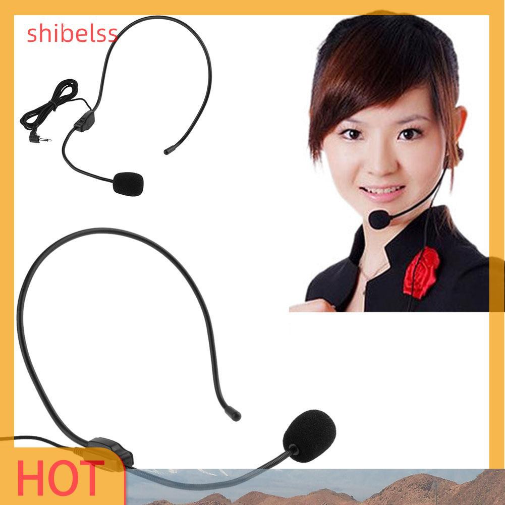 （ʚshibelss）Lightweight Wired Class Presentation Amplifier Speaker Microphone Headset