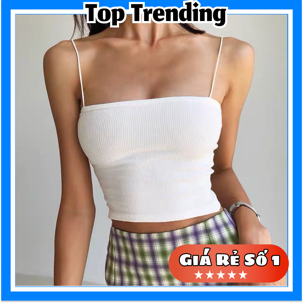 Áo 2 dây sợi bún LISANNA chất bozip body dáng ôm nữ SIÊU HOT